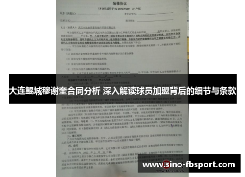 大连鲲城穆谢奎合同分析 深入解读球员加盟背后的细节与条款